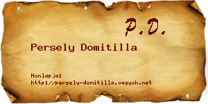 Persely Domitilla névjegykártya